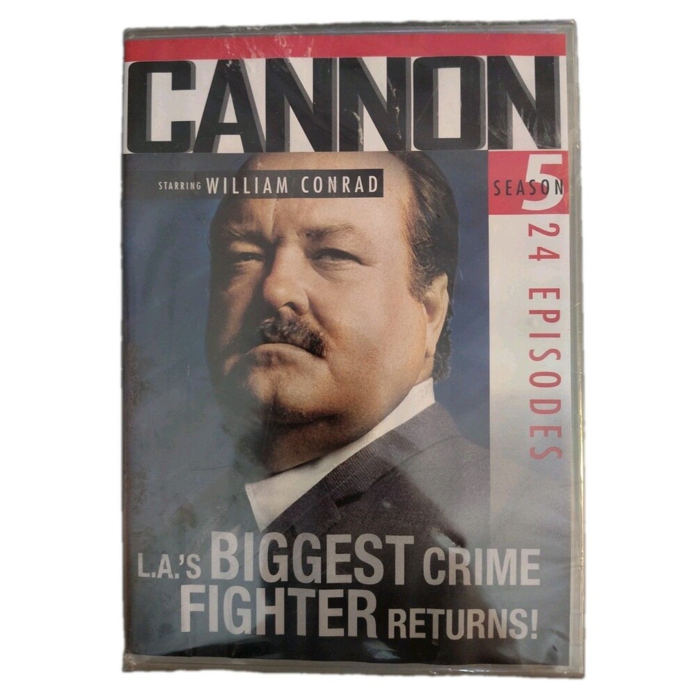 CANNON SEASON 5 DVD BOX SET Brand New Sealed 7-Disc Show 24 Episodes William...